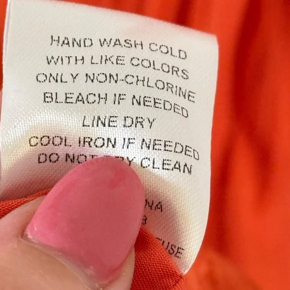 Lost + Wander • NWT Orange Miss Marmalade Tiered Mini Dress Sz XS Smocked - Picture 16 of 16